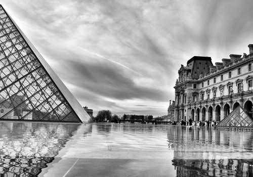 " Morning, Paris. Louvre "  Limited edition 1 / 15 by Dmitry Savchenko
