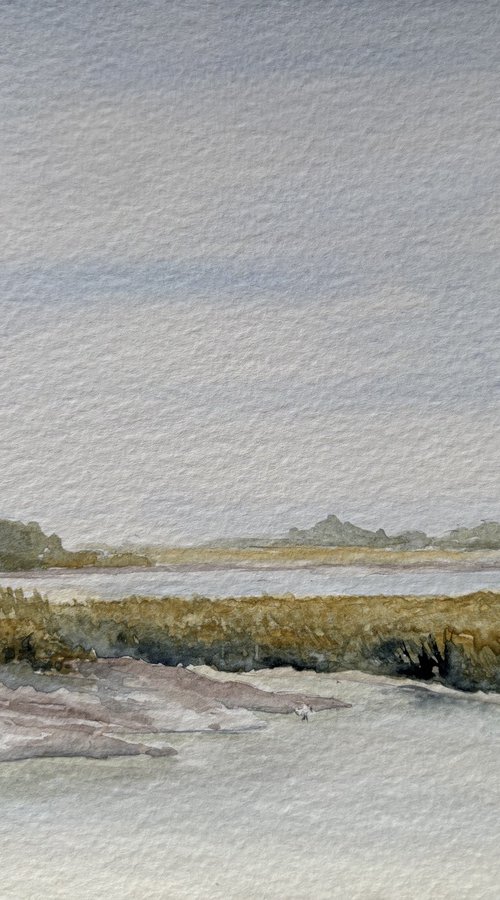 River Alde from Snape Maltings, Suffolk by Noel Sawyer