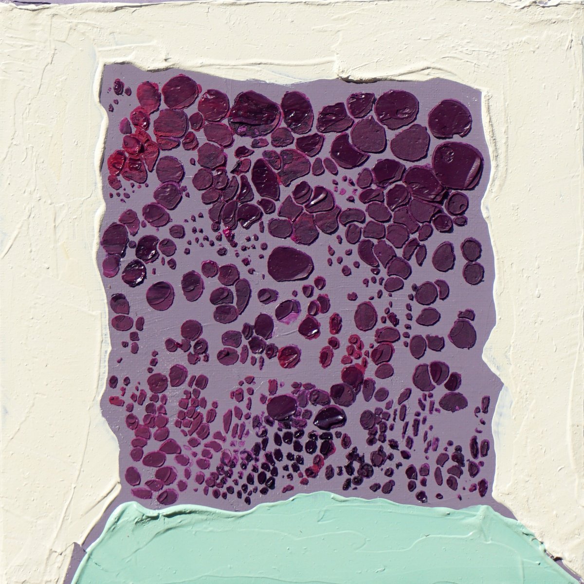 Abstract Oil Painting By Jelena B, 8 X 8, Franklin Closet 2, Original Artwork