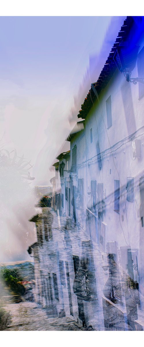 Spanish Streets 11. Abstract Multiple Exposure photography of Traditional Spanish Streets. Limited Edition Print #1/10 by Graham Briggs