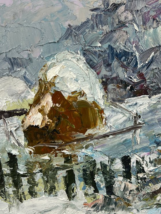 Winter Haystacks