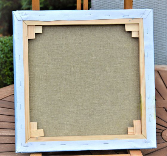 Аlpine bells. Small impasto Oil Gift Art.