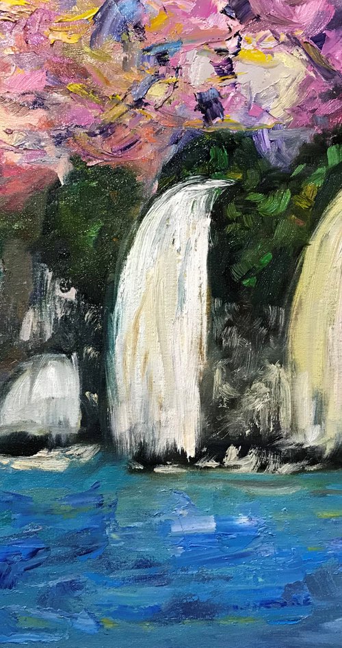 Waterfall by Kateryna Krivchach