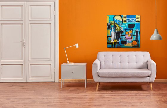 Still Life & Four Oranges