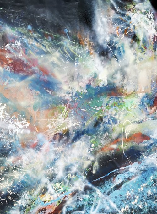 Gigantic xxl huge scale painting graffiti Flying shape of a dream by master O Kloska by Kloska Ovidiu