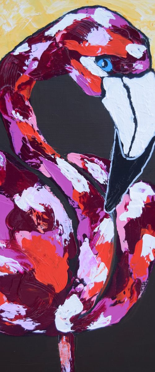 Flamingo Garden Once More by Lola Jovan