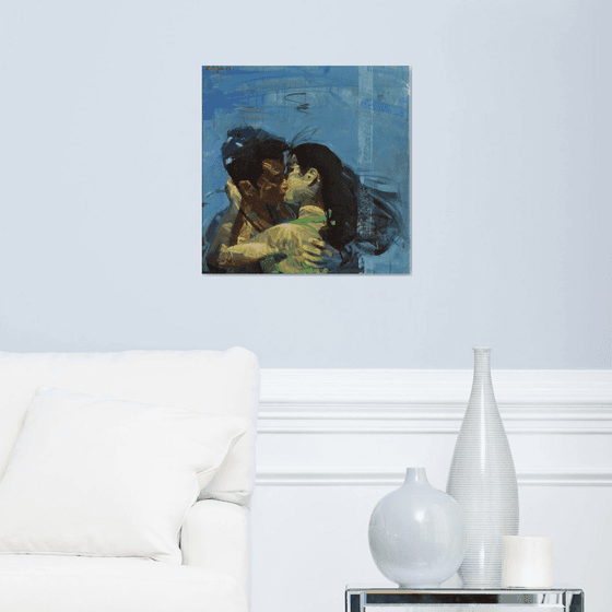 Kissing underwater