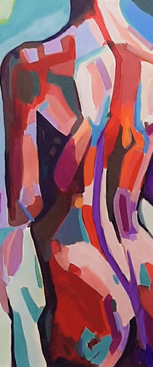 Nude / 74 x 72 cm by Alexandra Djokic