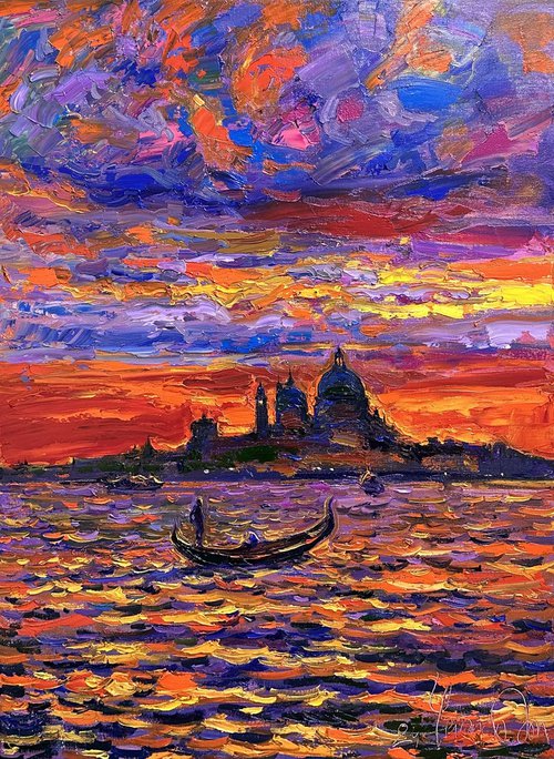 "Evening in Venice" Venice. Italy. by Andrii Chebotaru