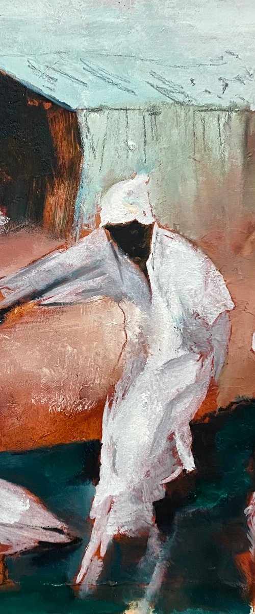 Runners 33x33 by Elena Troyanskaya