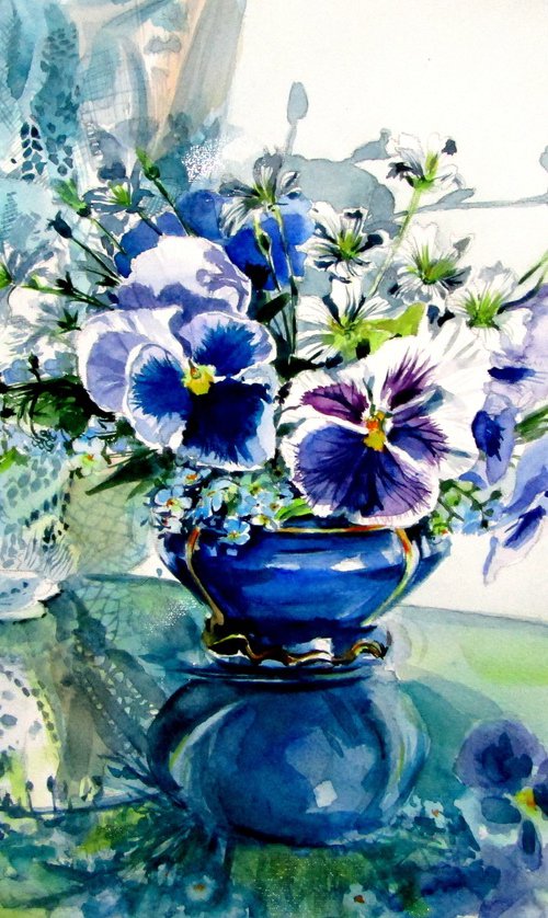 Pansy flower by Kovács Anna Brigitta