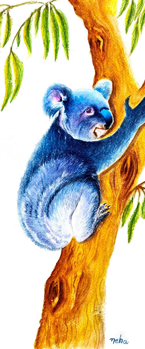 Koala and tree love (II) by Neha Soni