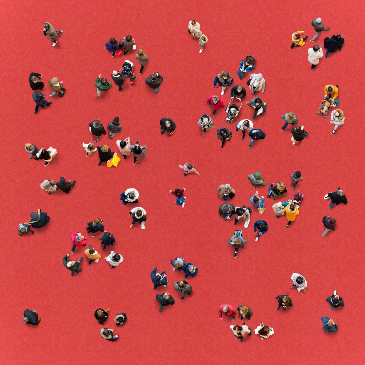 The World From Above - Red Together (1/10) by Werner Roelandt