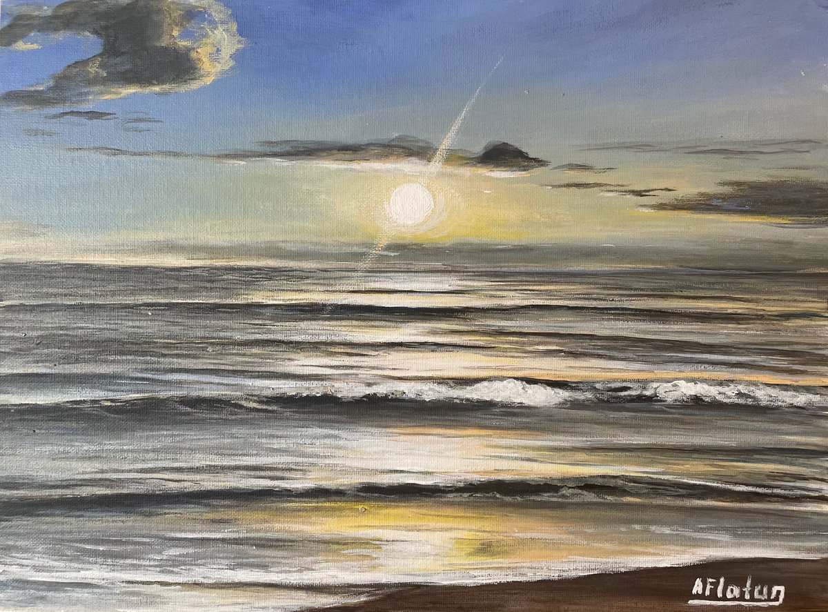 SUNSET SEA by Aflatun Israilov