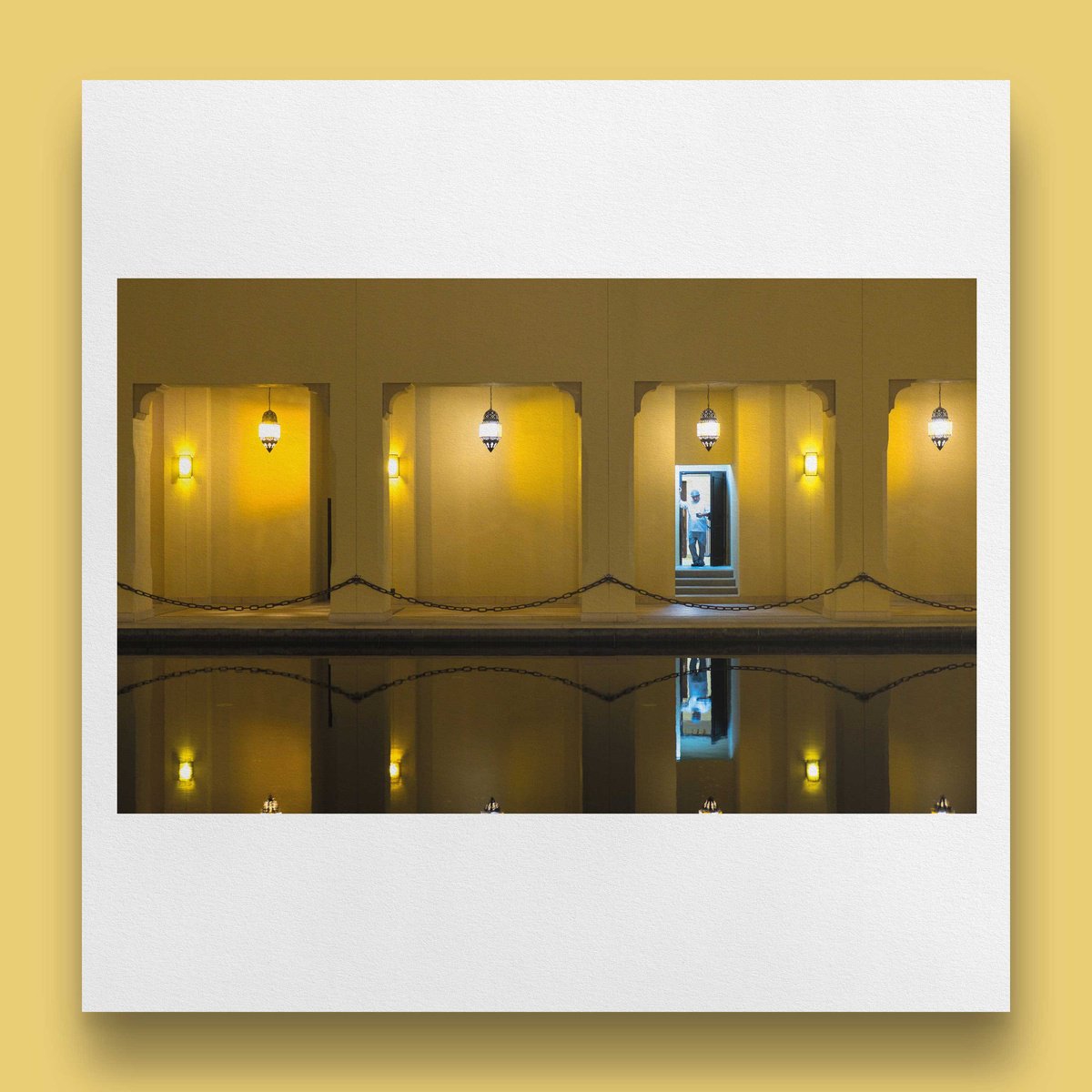 Portrait Photograph By Vincent Dupont-Blackshaw, 20 X 20", Yellow, Original Artwork