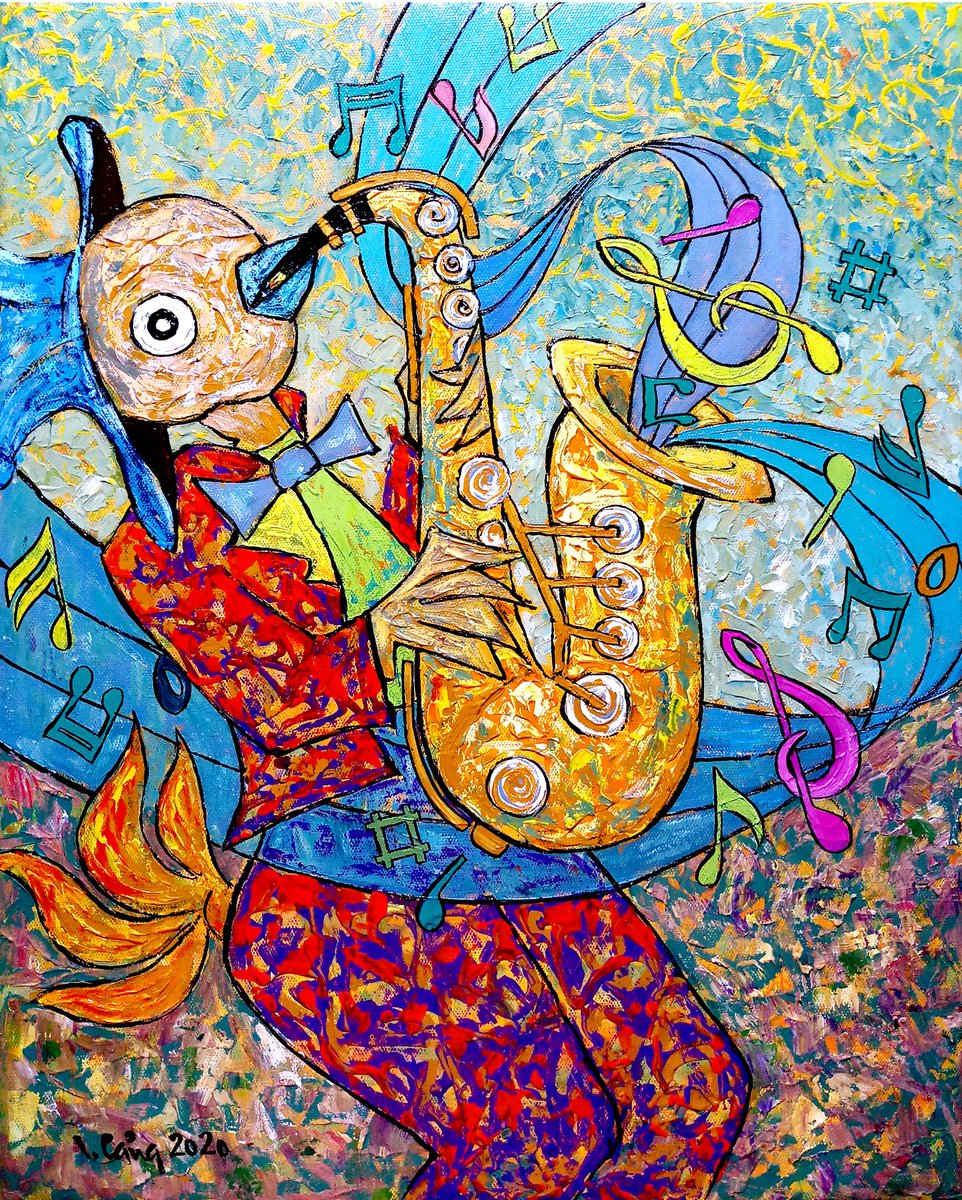 Saxophonist 2 by Cang Lam Van