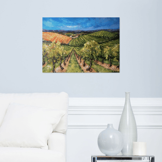 The Vineyard -landscape painting