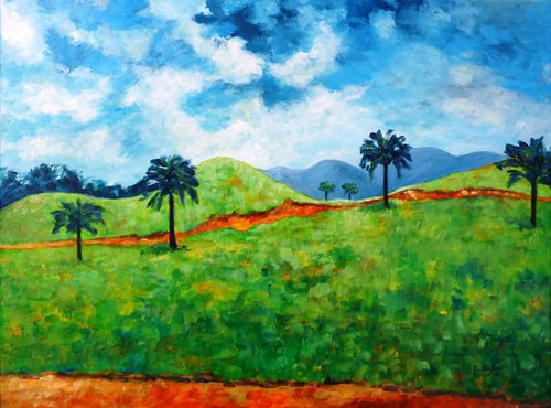 Tropical Landscape by Cristina Stefan