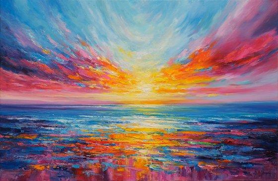 Emotional Sunset Seascape