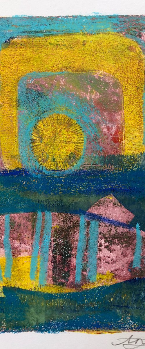 Fish Monoprint 6 by Annie Meier
