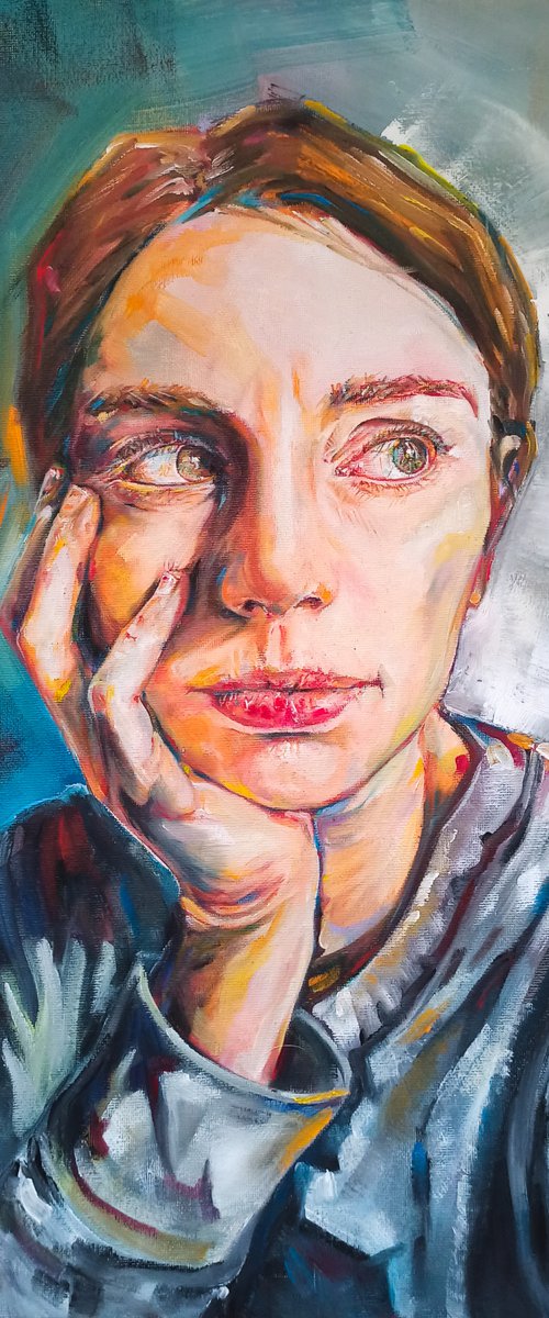 Reflexive self-portrait by Cristina Ricatti