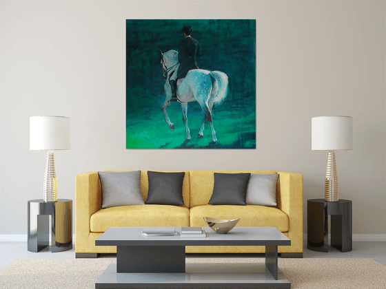 Emerald shine. Horse series.