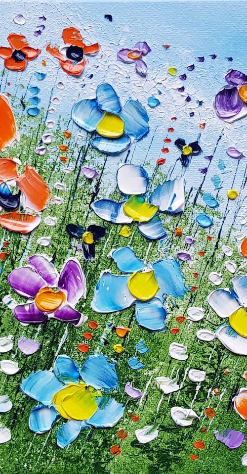 "Spring Meadow Flowers in Love" by Phil Broad