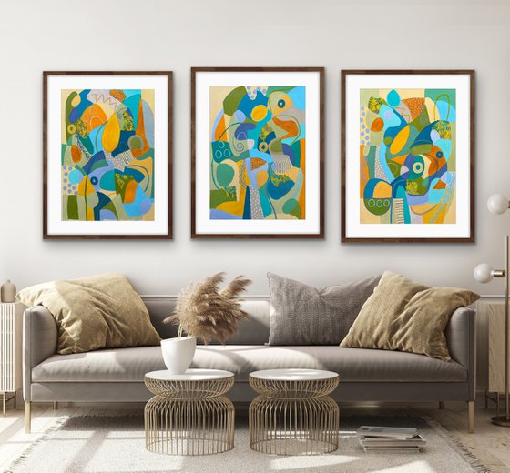A Summer Day (Triptych)