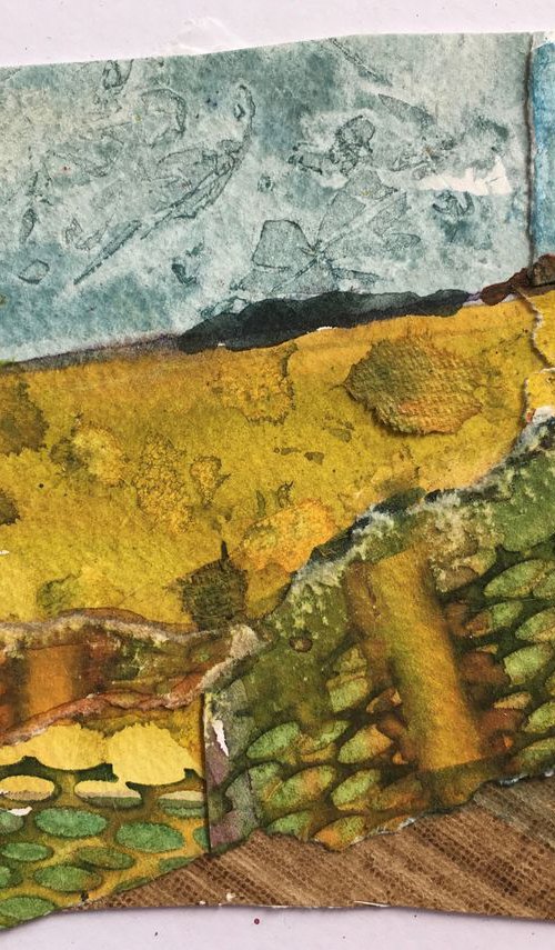 small landscape collage study no 5 by Suzsi Corio
