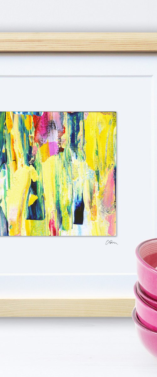 Original Abstract Painting on paper #5 by Carolynne Coulson