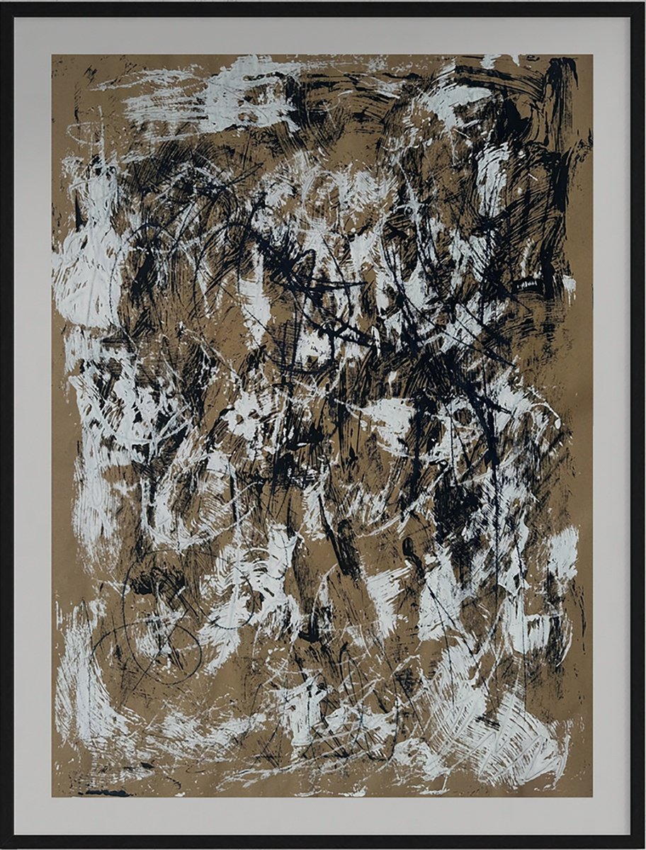 Abstract Acrylic Painting By Omar Obaid, 31 X 41", Chasing A Dream 1, Original Artwork