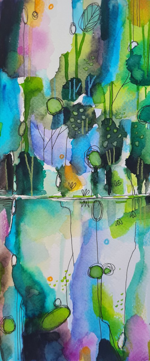 Playing by Nature 24x32cm by Simon Tünde