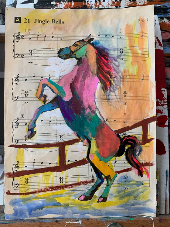 Colorful horse.