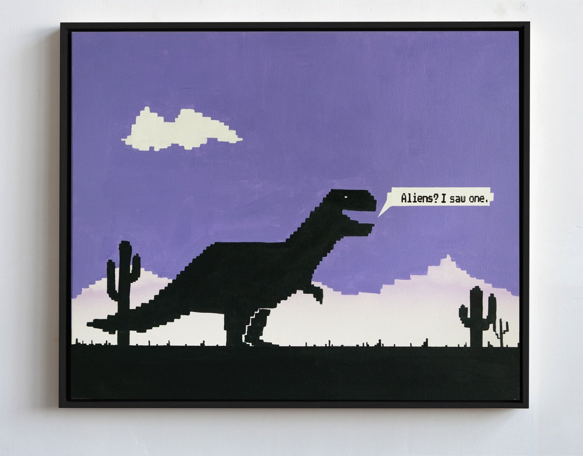 Abstract Landscape Acrylic Painting By Bohdan Katolyk, 24 X 20, I Saw One, Original Artwork