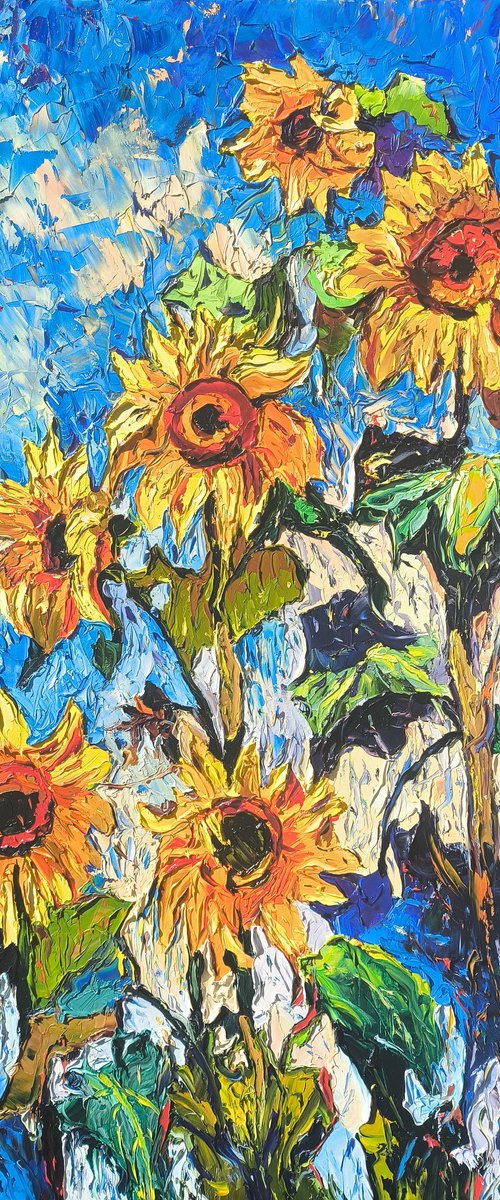 Sunflowers Under the Sky by Andranik Harutyunyan