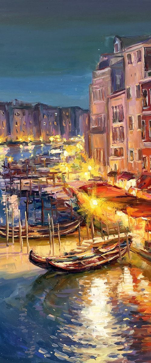 "Venice at night " by Evgeny Chernyakovsky