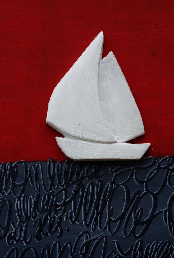 "Boat Trip In Gray & Red"
