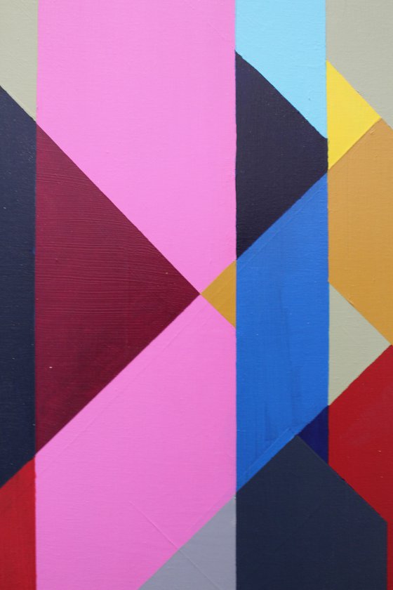 Geo Blocks No 3 (Framed)