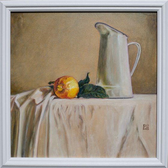 Lemon and a White Jug FRAMED