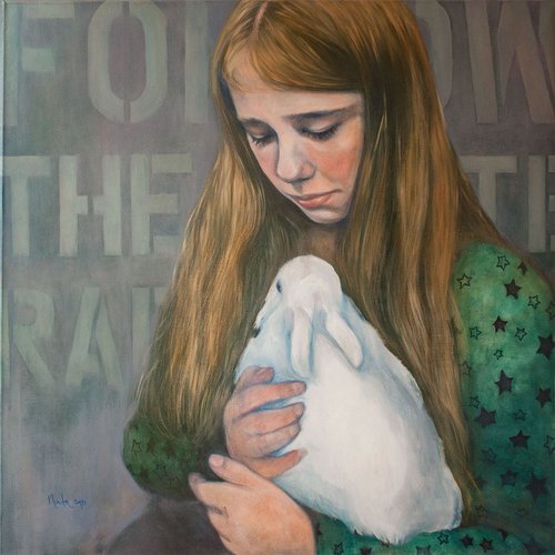 Follow The White Rabbit / FREE SHIPPING by Nata Zaikina