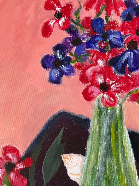 Still life with anemones