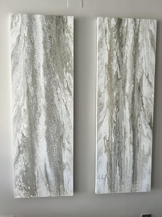 Voile (Single Panel) — Neutral Abstract
