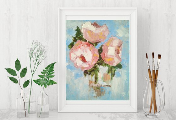 Peonies in a vase