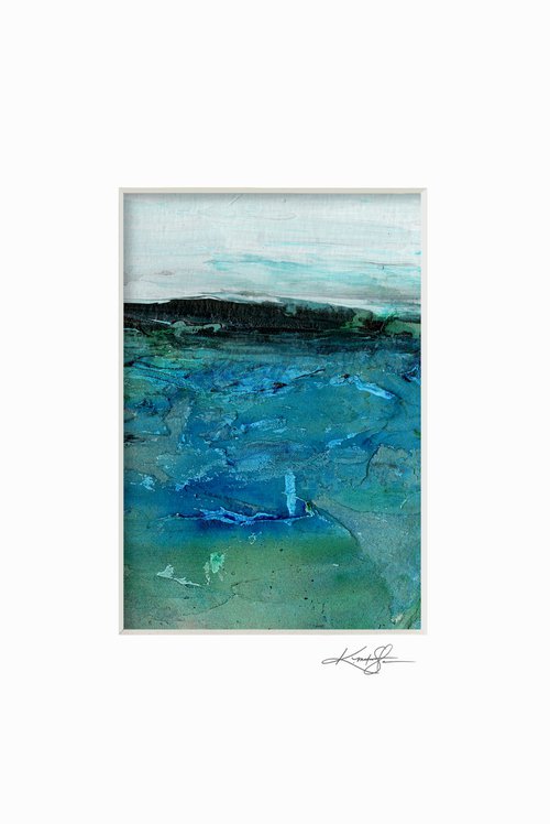 Mystical Land 456 - Small Textural Landscape painting by Kathy Morton Stanion by Kathy Morton Stanion