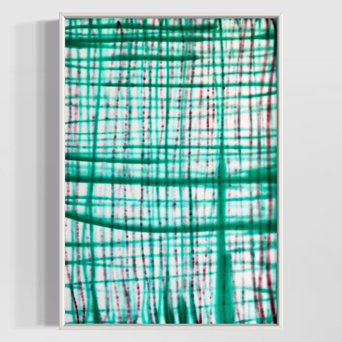 Abstract Painting By Evgenia Makarova, 28 X 39, Abstract Eseic5, Original Artwork