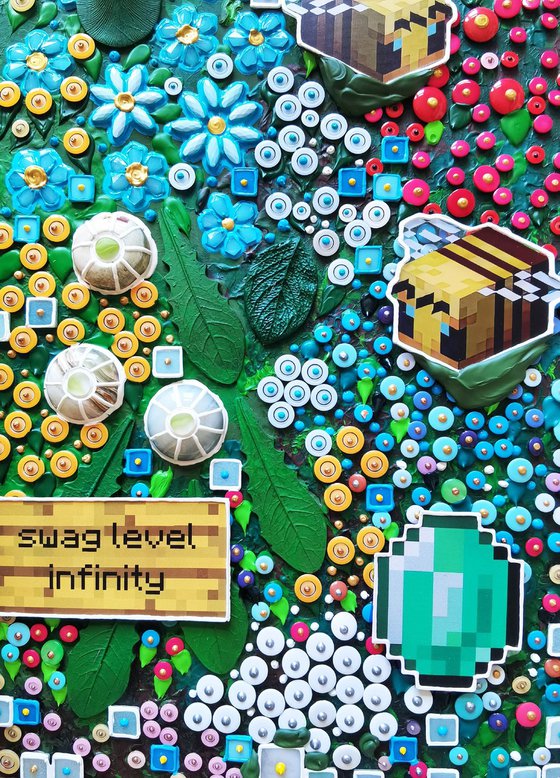 Neoflora. Virtual blooming in Minecraft style