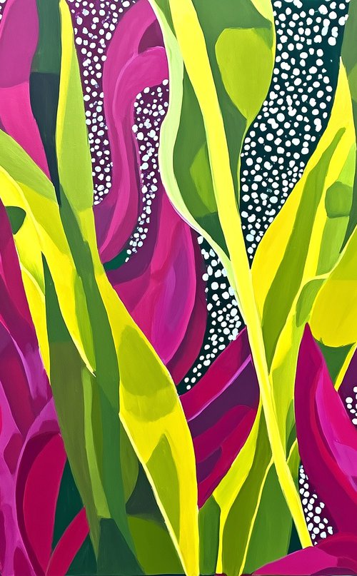 Tropical Leaves Dance #8 by V+V Kniazievi