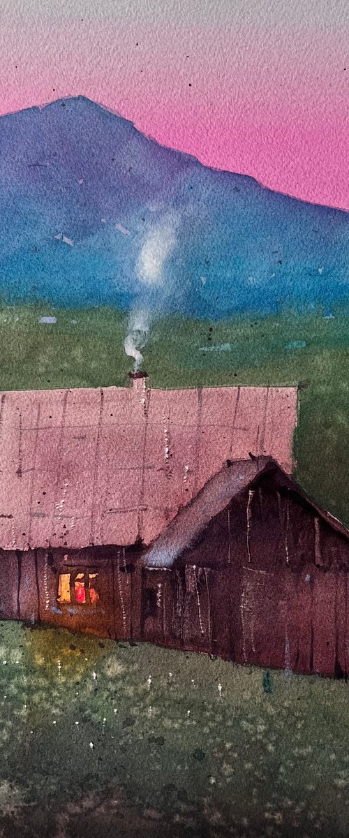 Evening in the Carpathians by Andrii Kovalyk