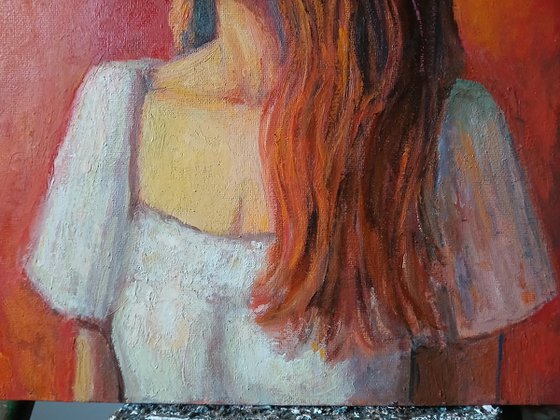 Portrait of young woman