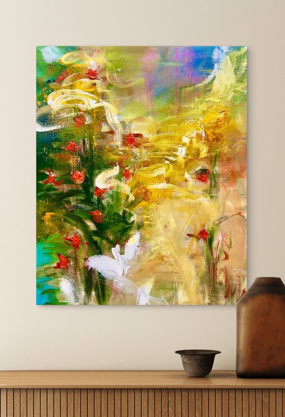 Golden Ripples and Roses